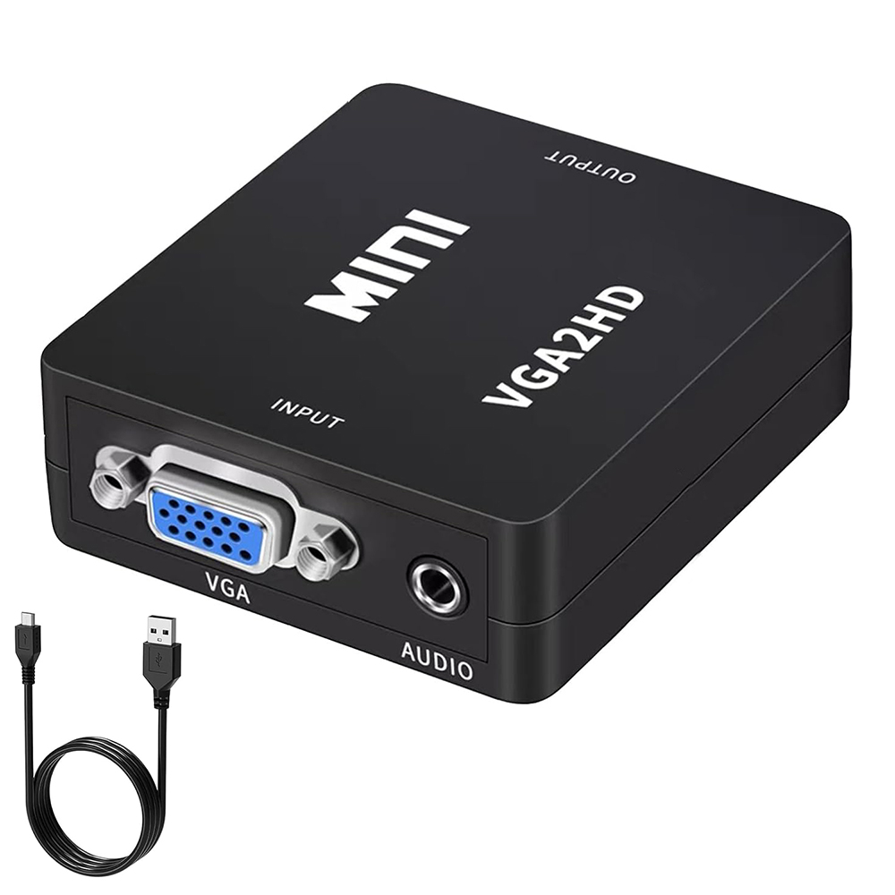 Home Cinema Portable - Convertitore compatibile Mini VGA a HDMI
