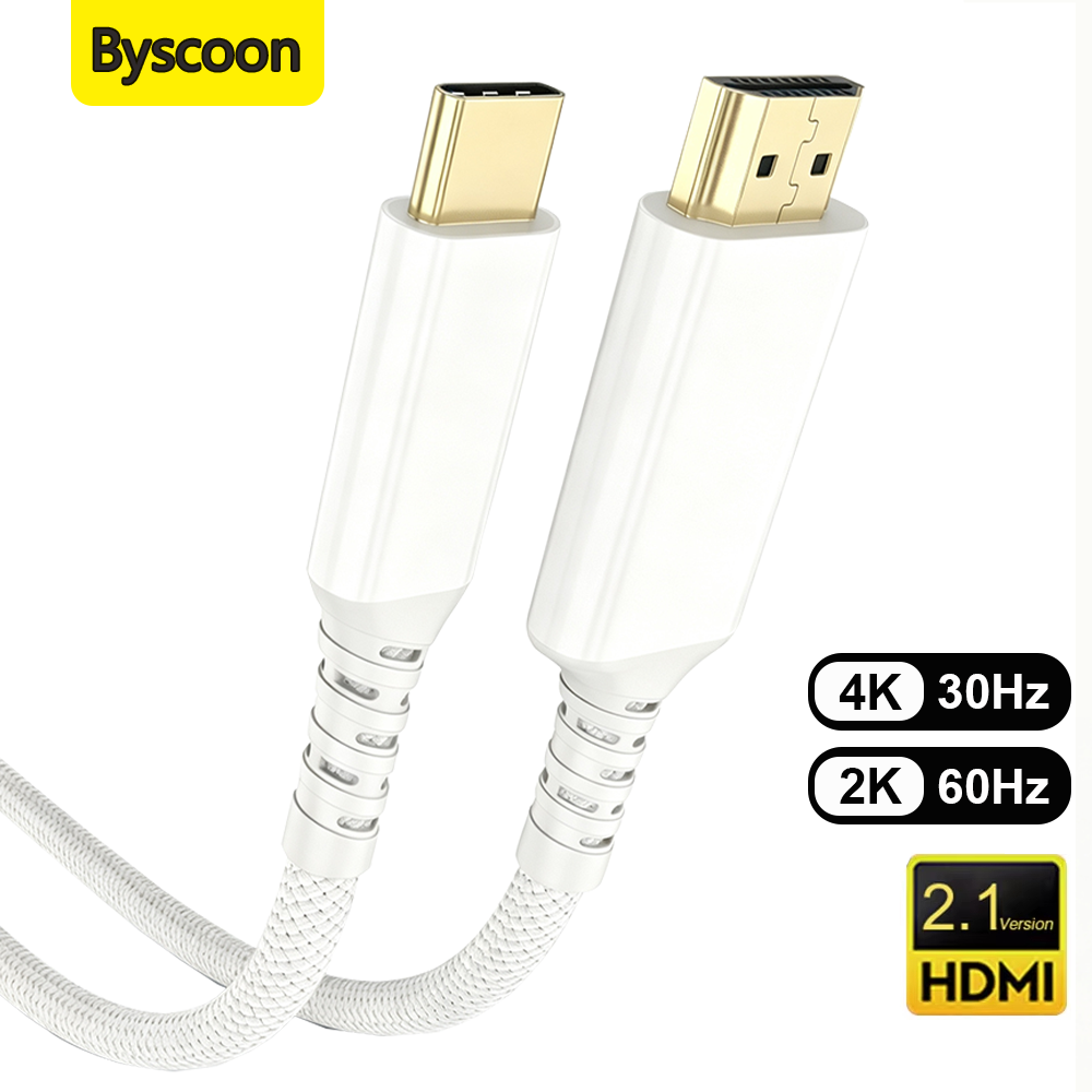 Hdmi Arc Cable - Cavo USB-C a HDMI Bianco 4K@30Hz