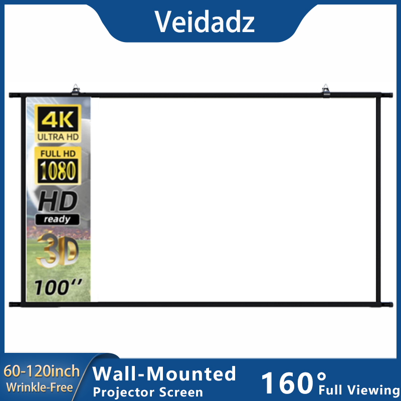 Home Cinema Projector Screen - Schermo per proiettore VEIDADZ montato a