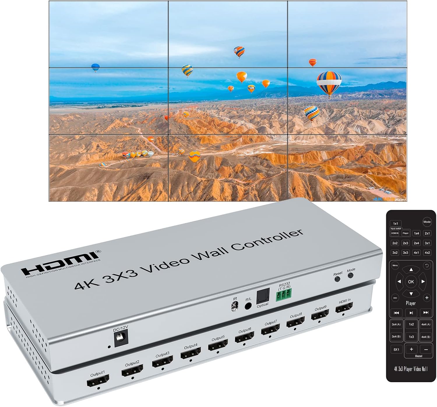 Home Cinema Projector Screen - Controller da parete video HDMI 4K