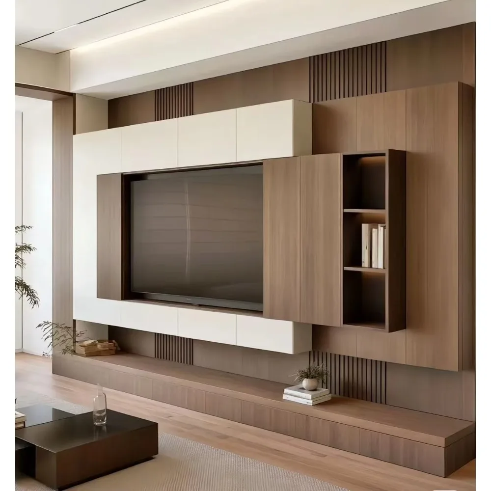 Home Cinema Furniture - Mobile TV Moderno in Legno su