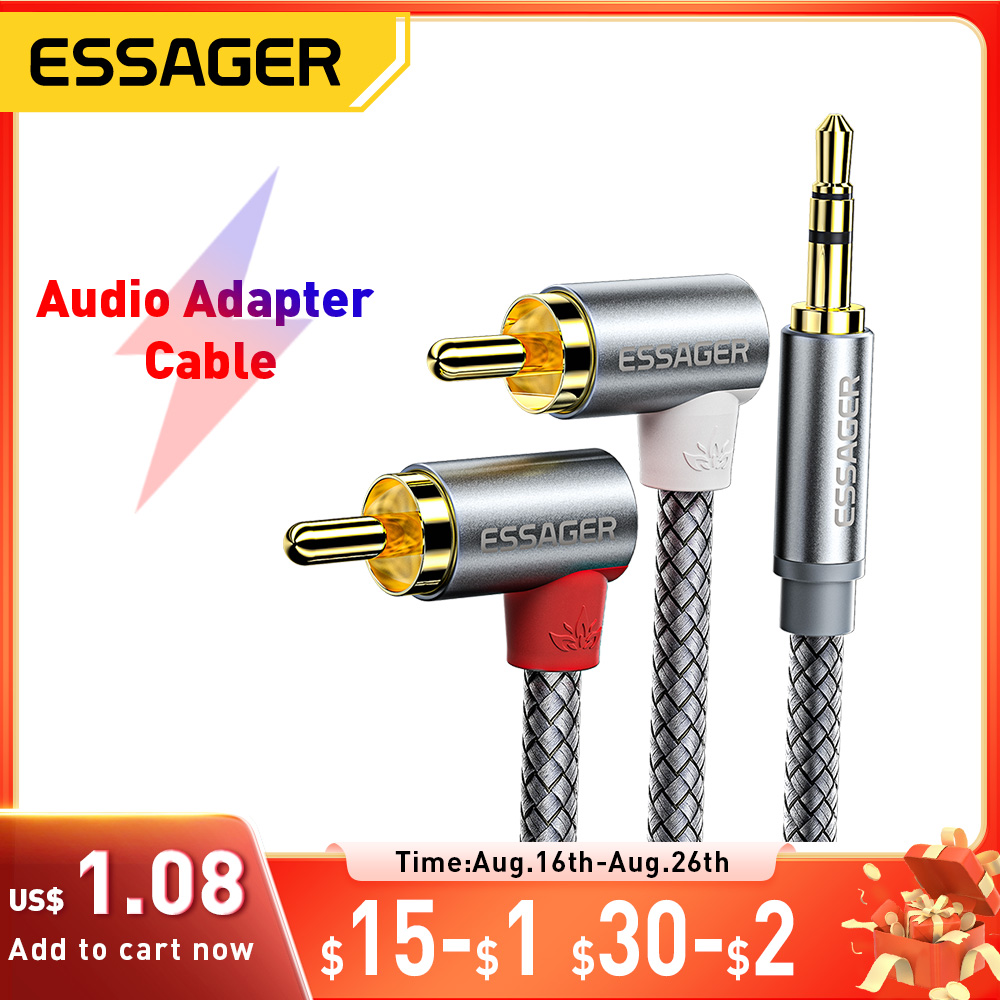 Home Cinema Ampli - Essager 90 ° Cavo audio stereo