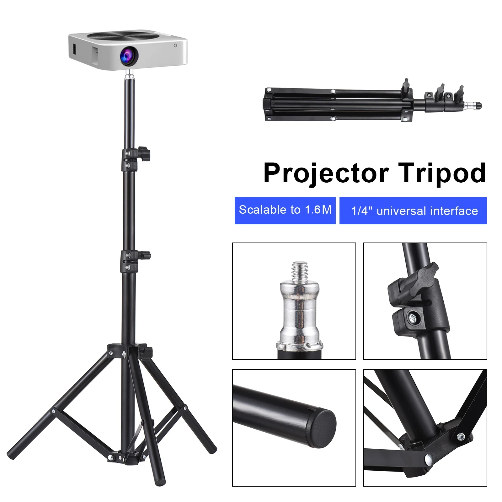 Home Cinema Portable - Supporto universale per treppiede per proiettore,
