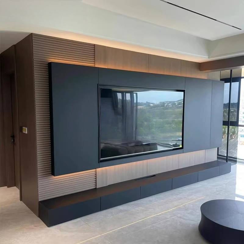 Home Cinema Furniture - Mobile TV ad Angolo, Decorazione Minimalista