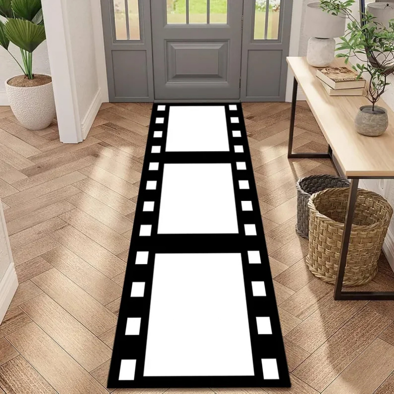Home Cinema Tickets - Tappeto Vintage a Tema Cinema con