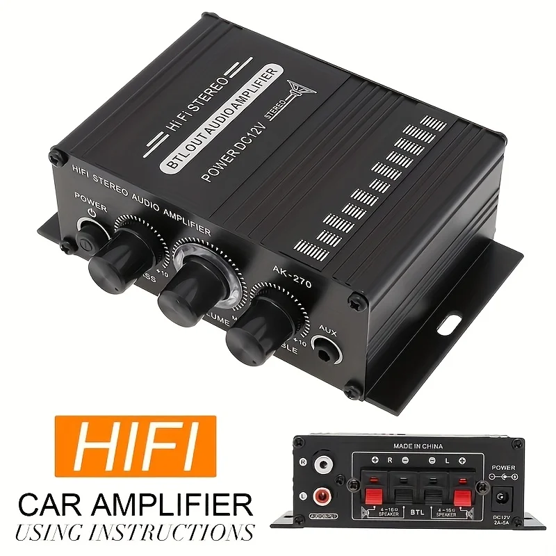 Home Cinema Ampli - AK-270 Mini Amplificatore di Potenza 400W