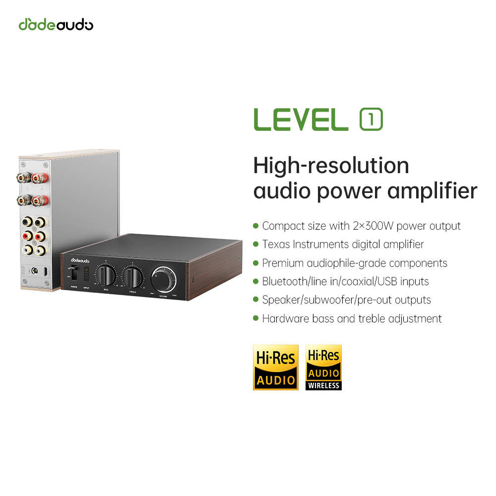 Home Cinema Ampli - Amplificatore HiFi Bluetooth LDAC da Tavolo
