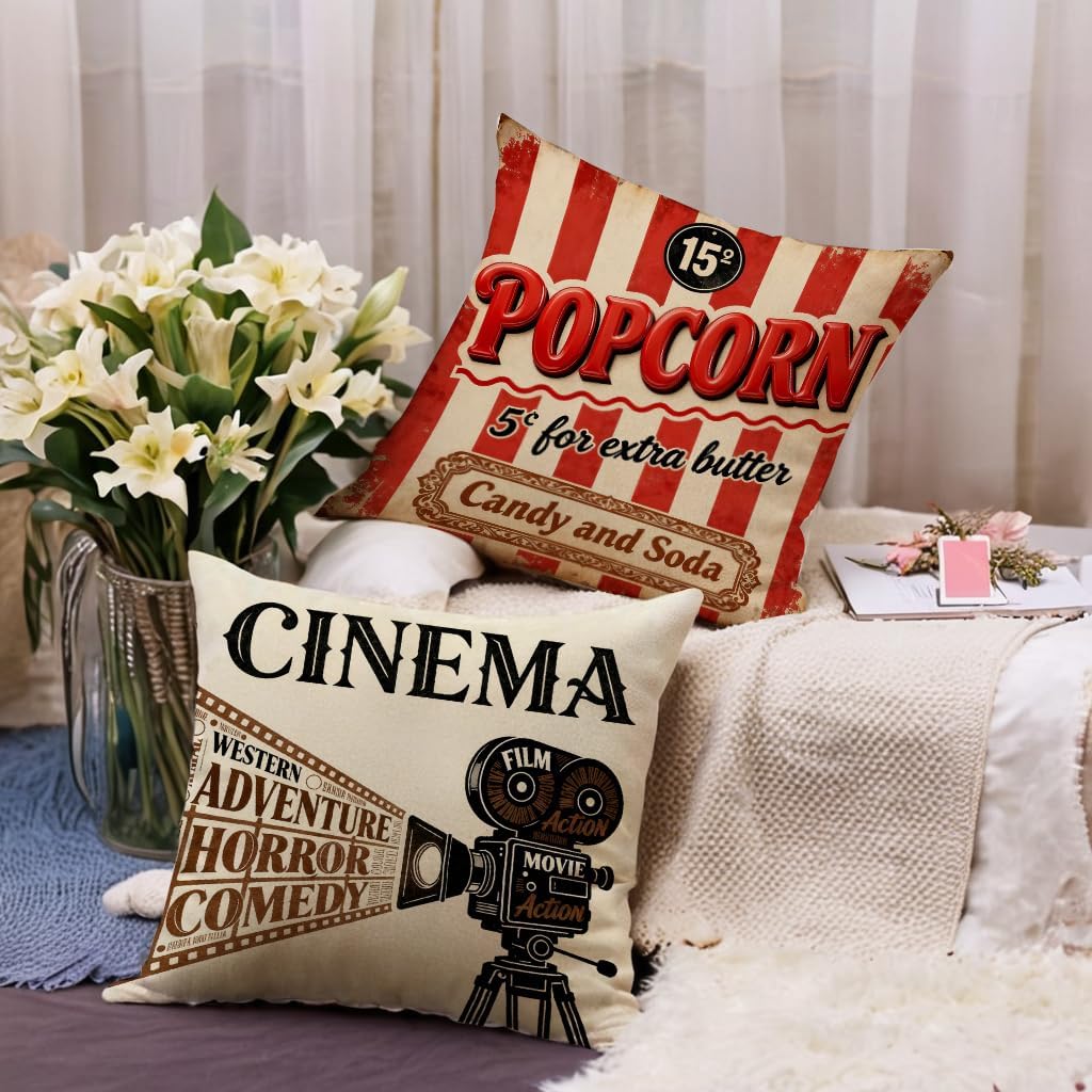 Set di 4 Federe per Cuscini Vi - Home Cinema Tickets recensione e prezzo