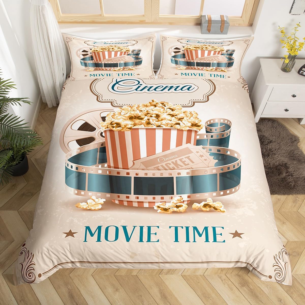 Set Copripiumino Vintage Cinem - Home Cinema Tickets recensione e prezzo