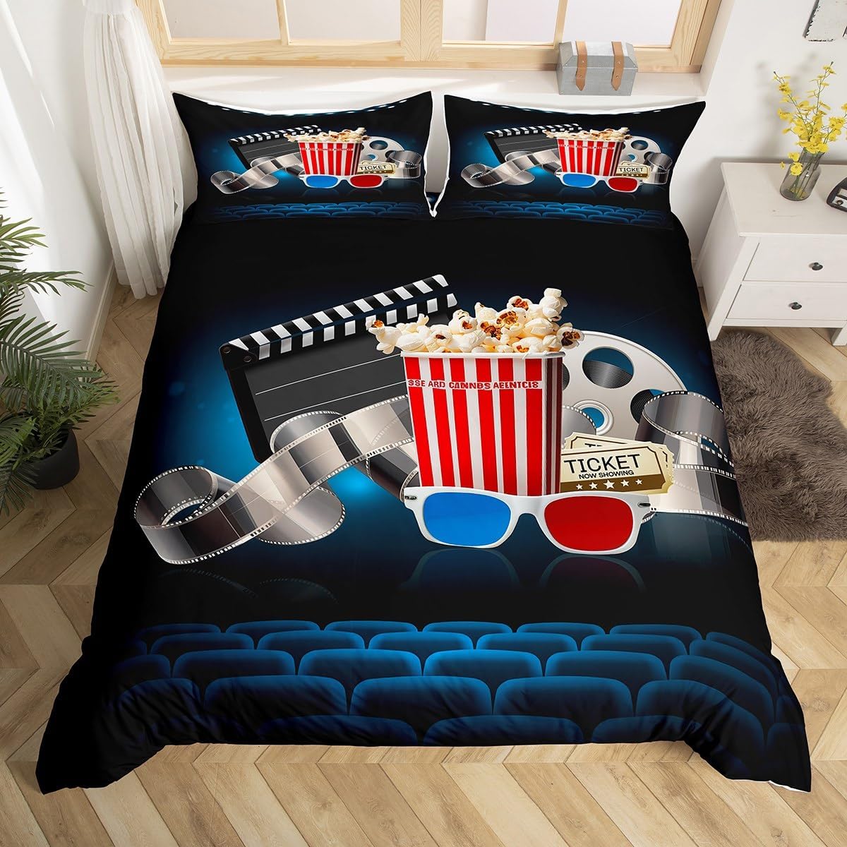 Set Copripiumino Vintage Cinem - Home Cinema Tickets recensione e prezzo