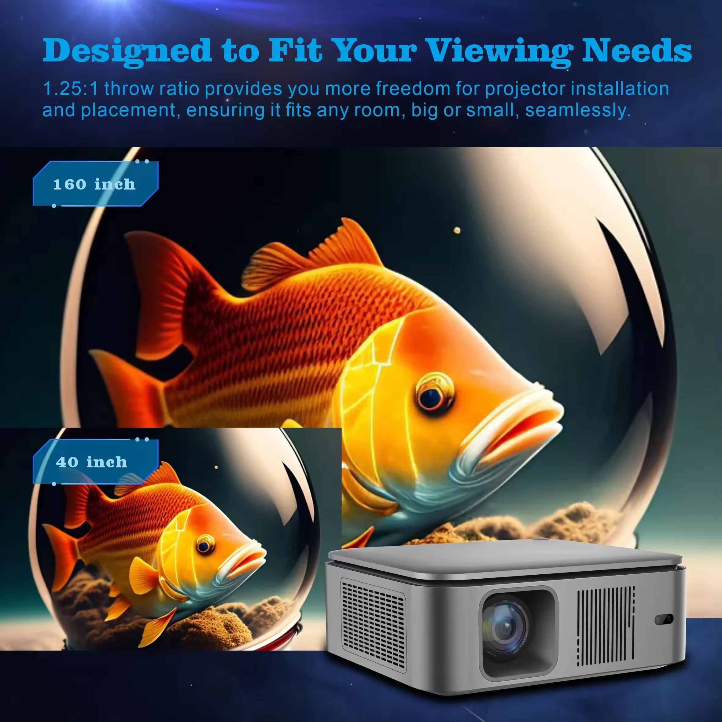 Nuovo Proiettore HD 1080P HY45 - Home Cinema Portable recensione e prezzo