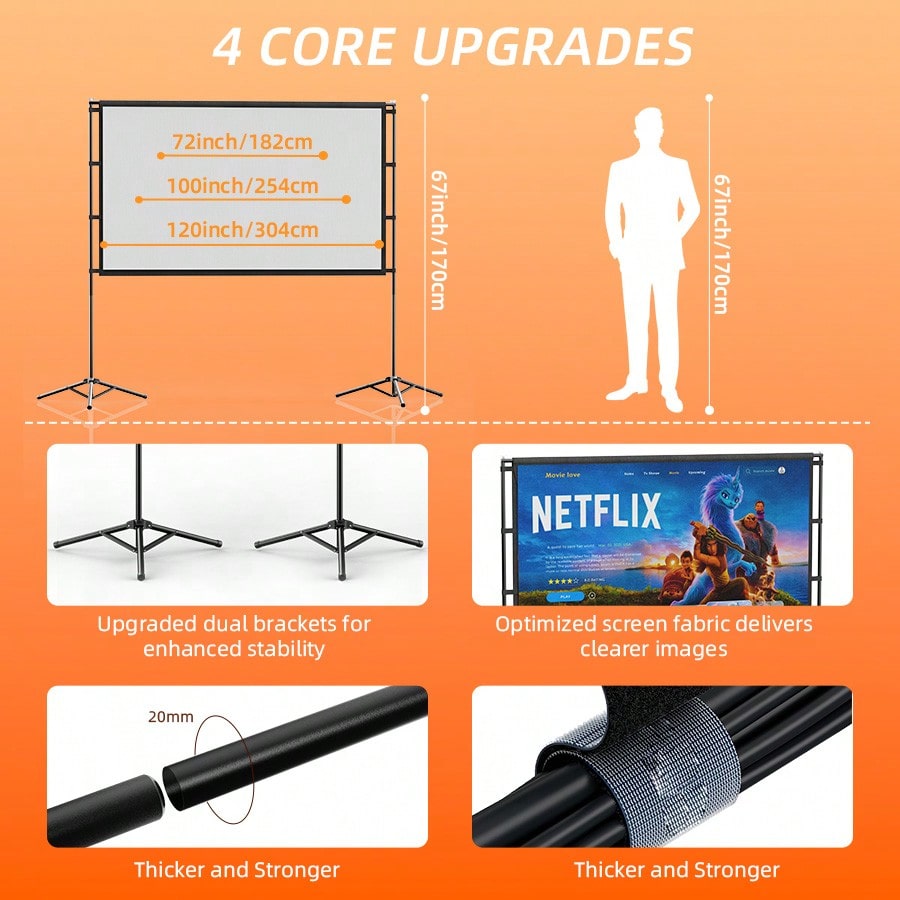 Schermo di proiezione XBJ da 1 - Home Cinema Projector Screen recensione e prezzo