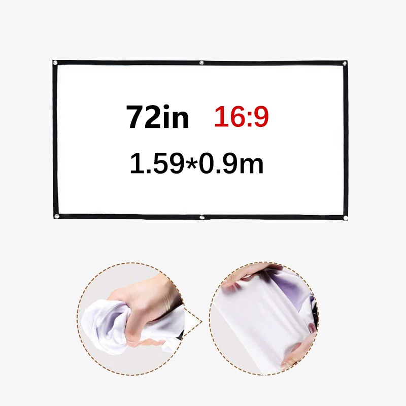 Schermo per proiettore portati - Home Cinema Projector Screen recensione e prezzo