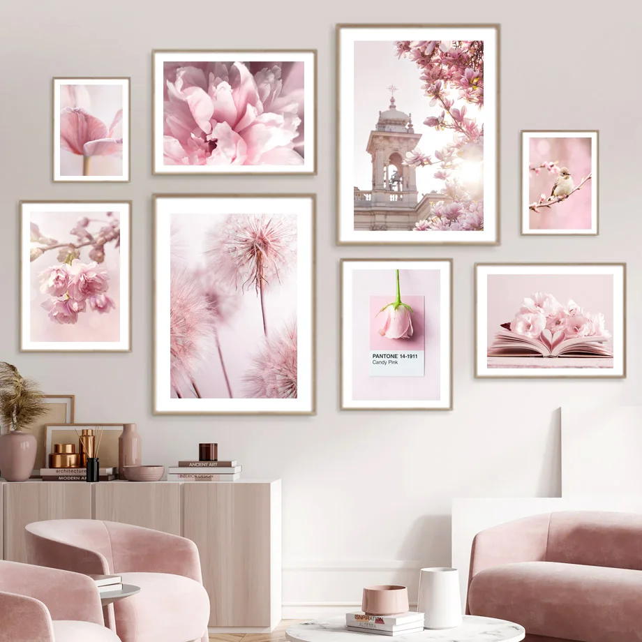 Primavera Rosa Rosa Peonia Sak - Home Cinema Wall Art recensione e prezzo