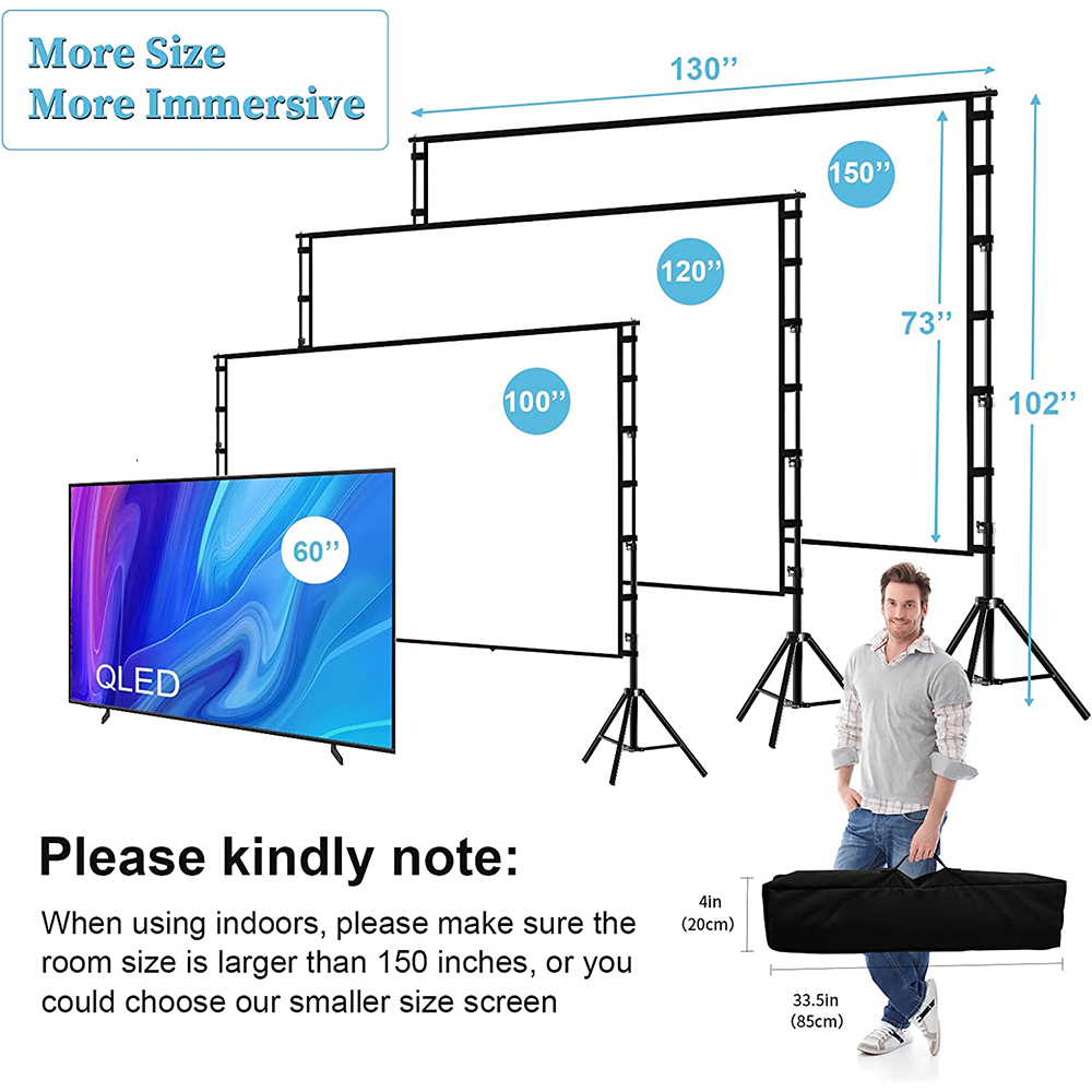 Schermo del proiettore VEIDADZ - Home Cinema Projector Screen recensione e prezzo