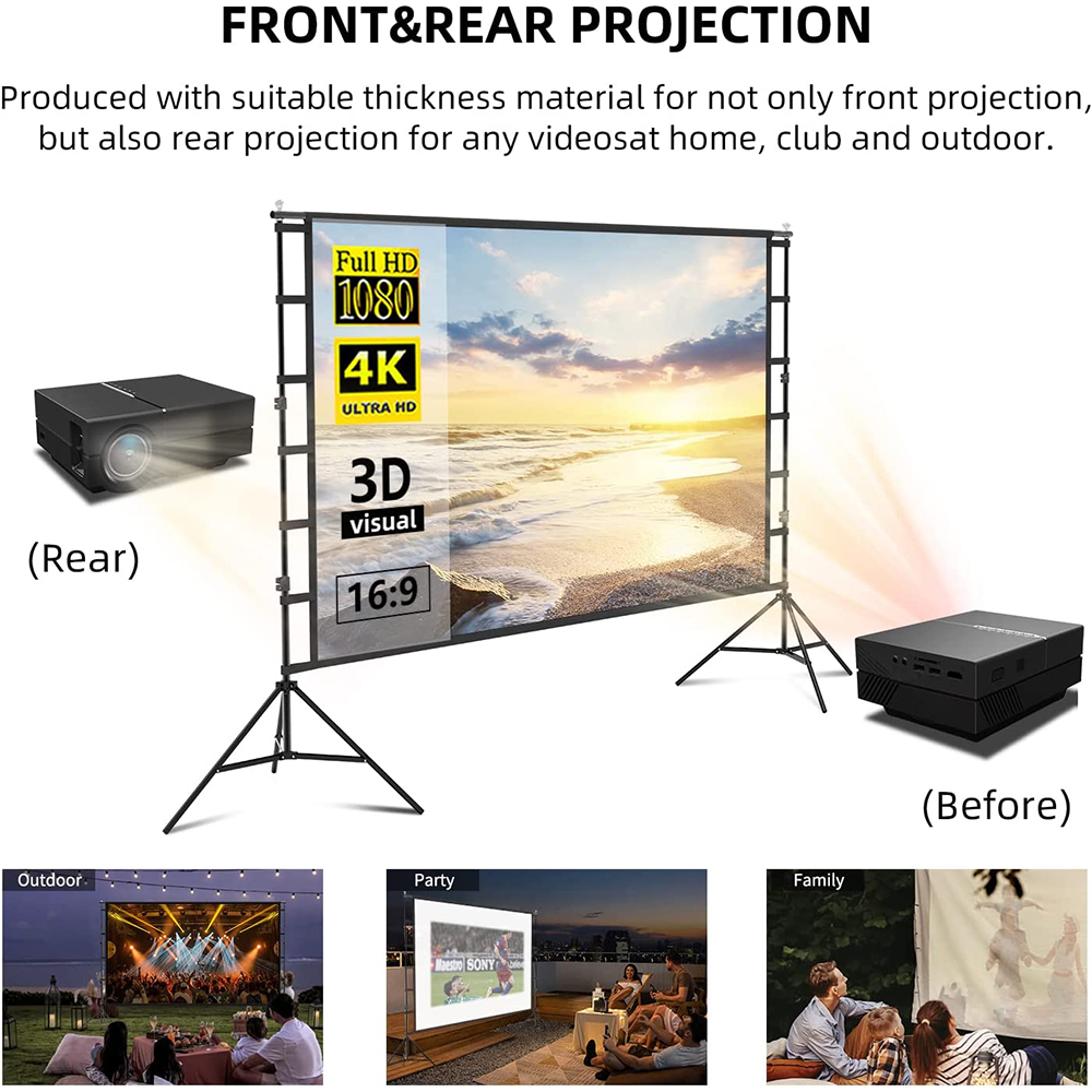 Schermo del proiettore VEIDADZ - Home Cinema Projector Screen recensione e prezzo