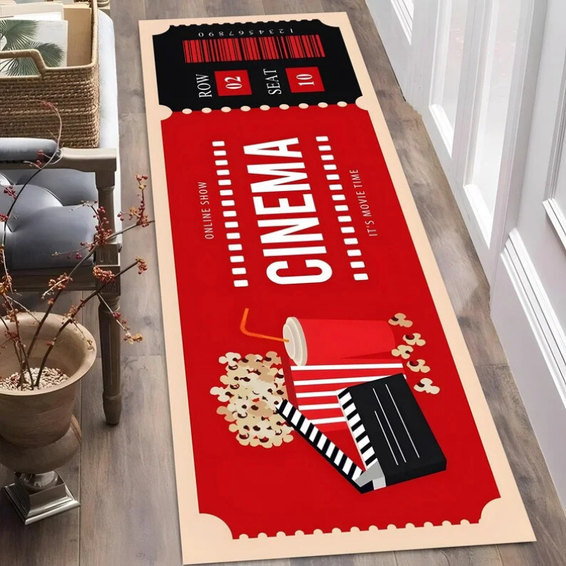 Tappeto Vintage a Tema Cinema  - Home Cinema Tickets recensione e prezzo