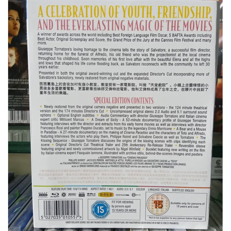 Cinema Paradise Blu-ray Disc:  - Home Cinema Blu Ray recensione e prezzo