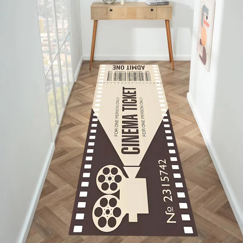 Tappeto Vintage con Tema Bigli - Home Cinema Tickets recensione e prezzo