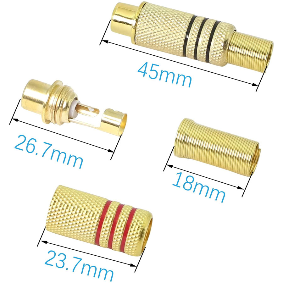 4 connettori RCA placcati oro, - Home Cinema Ampli recensione e prezzo