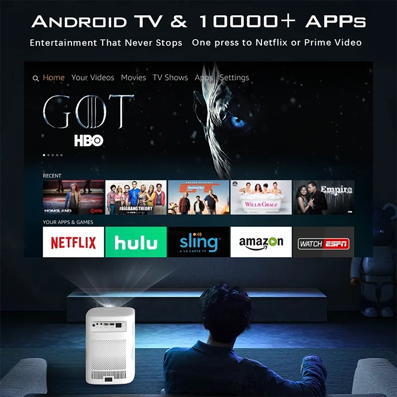 Mini Proiettore Android 4K con - Home Cinema Kids recensione e prezzo